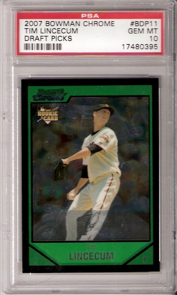 PSA Set Registry Showcase: Tim Lincecum